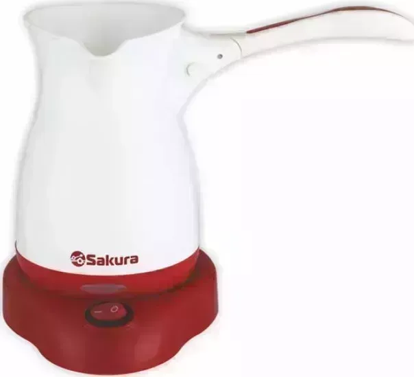 Турка SAKURA SA-6111WR (0.5) бел/красн электрическая