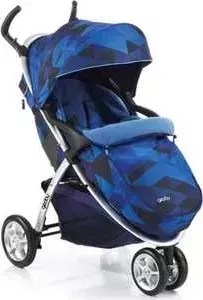 Коляска прогулочная Geoby С409 (синий/ромбы) w3hl