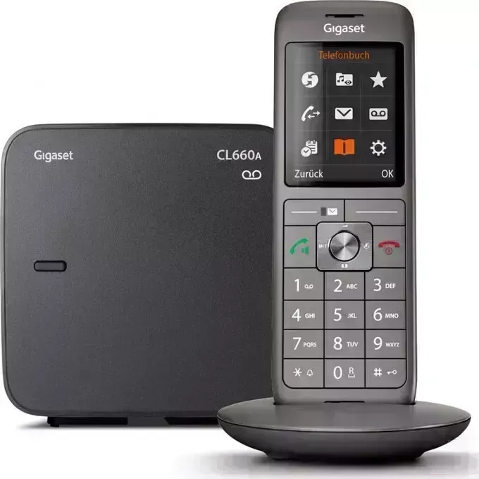 Радиотелефон Gigaset CL660A SYS RUS черный автооветчик АОН