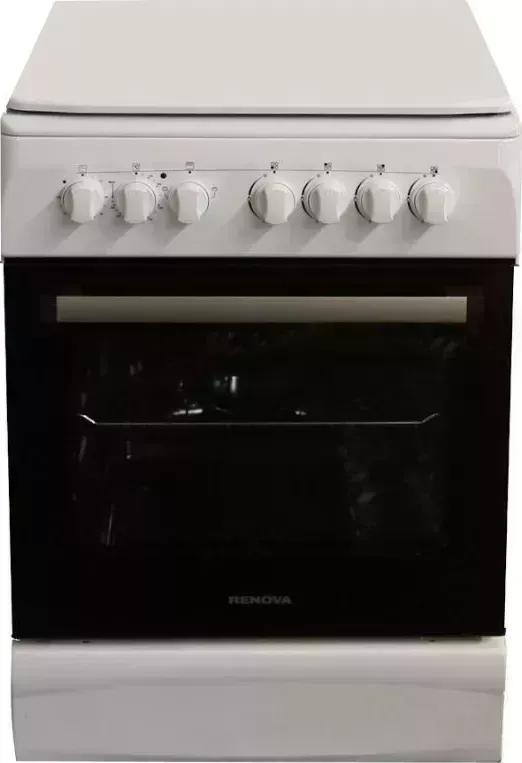 Плита газовая RENOVA SG6E-TDW с электрической духовкой