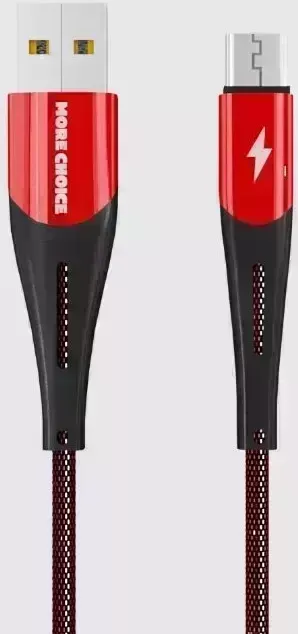 Кабель MORE CHOICE (4627151198118) K41SmNew Red Black