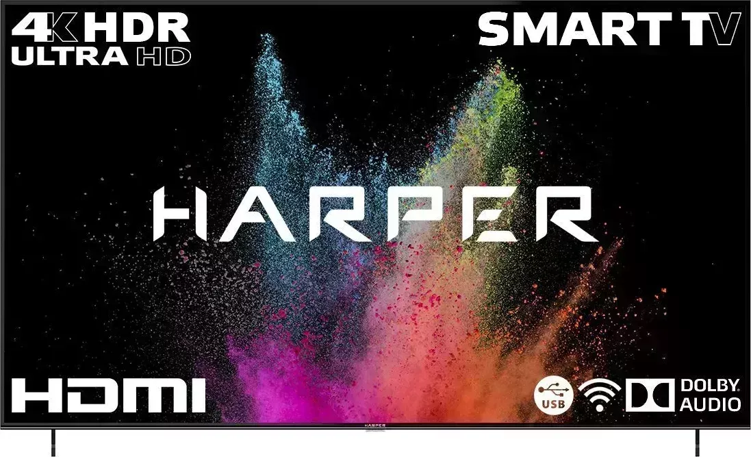 Телевизор HARPER 85U750TS UHD-SMART Ultra Slim Безрамочный