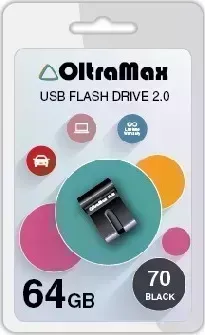 Флеш-накопитель OLTRAMAX OM-64GB-70-черный USB флэш-накопитель