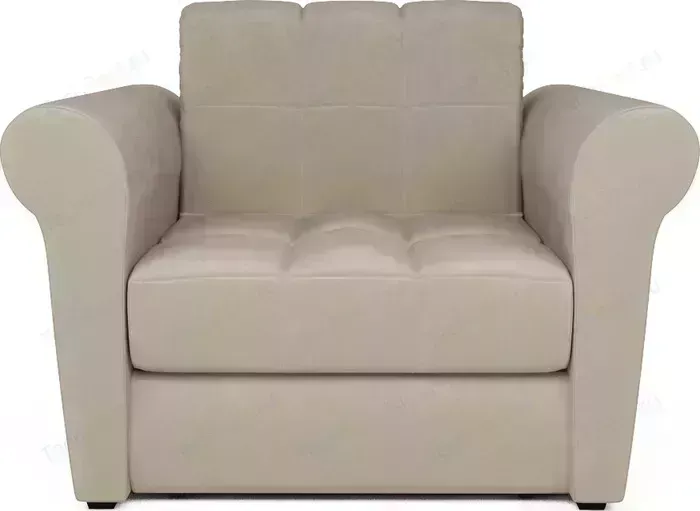 Кресло Mebel Ars Гранд бархат бежевый / STAR VELVET 6 LIGHT BEIGE ППУ кровать