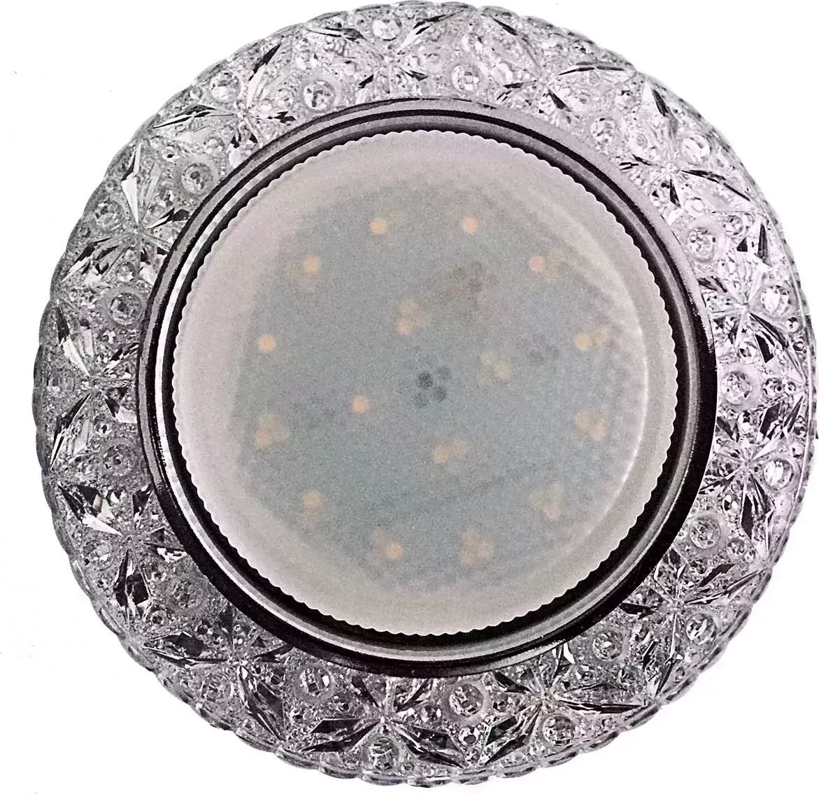 Светильник СПУТНИК GX53 DECOR B прозрачный/хром встраиваемый светодиодный B