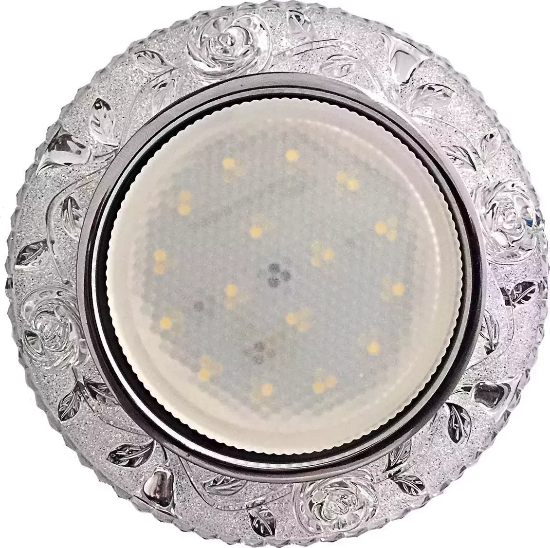 Светильник СПУТНИК GX53 DECOR P прозрачный/хром встраиваемый светодиодный P