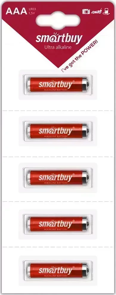 Батарейка SMARTBUY (SBBA-3A05B) LR03/5B strip