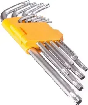 Набор ключей ЕРМАК 657-023 TORX-профиль 9пр. (50х3мм-125х9мм)