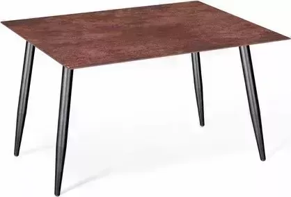 Стол раскладной SHEFFILTON SHT-TU14/TT21-6 100/75 керамика черный муар/коричневая сепия металл/керамика 196211 металл/