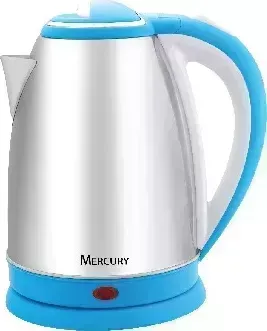 Чайник электрический MERCURY MC-6618 нержавейка голубой