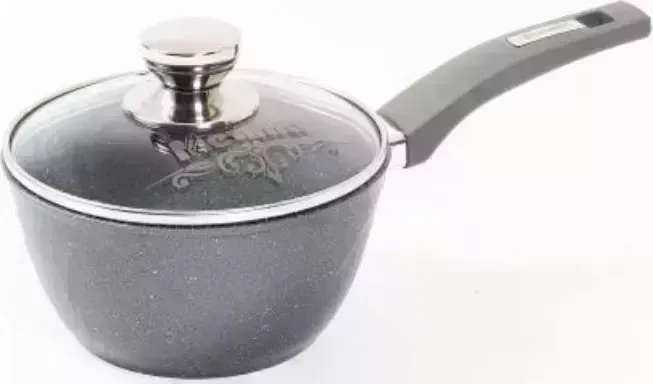 Ковш МЕЧТА 81701 Гранит 1.2л с несъемной ручкой и стекл. крышкой