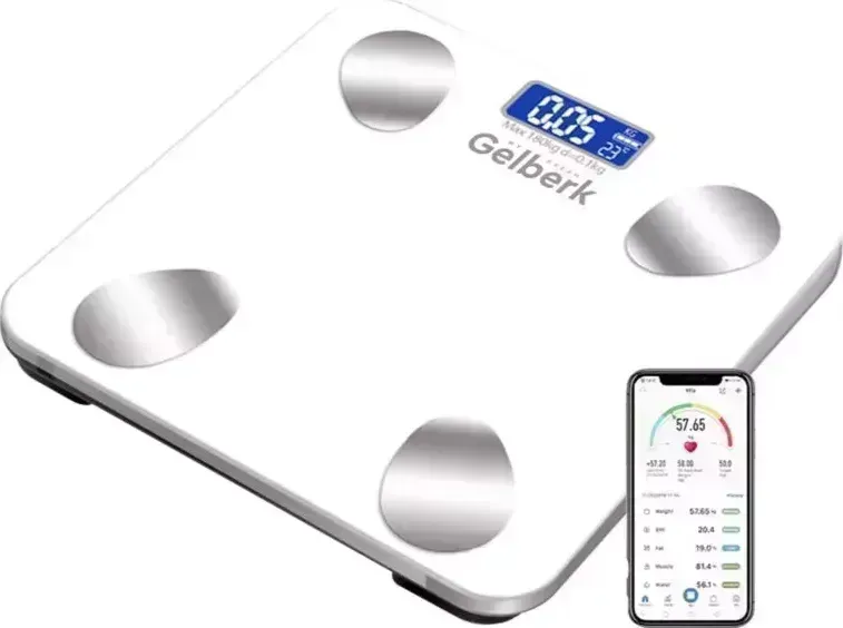 Весы напольные GELBERK Bluetooth GL-F111S