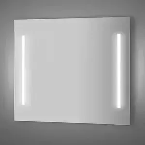 Зеркало Evoform Lumline 90х75 см, с 2-мя встроенными LUM- светильниками 40 W (BY 2018)