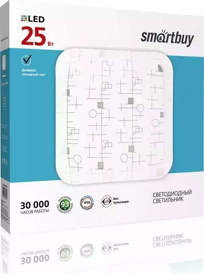Светильник SMARTBUY (SBL-Lng-25-W-6K) белый 25W Loongo