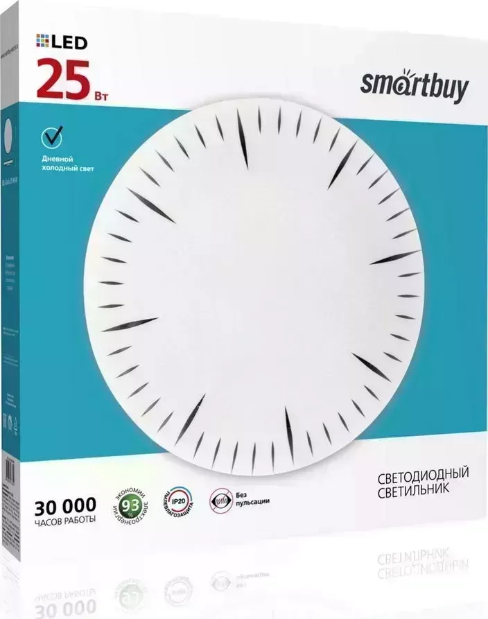 Светильник SMARTBUY (SBL-Clock-25-W-6K) белый 25W Clock