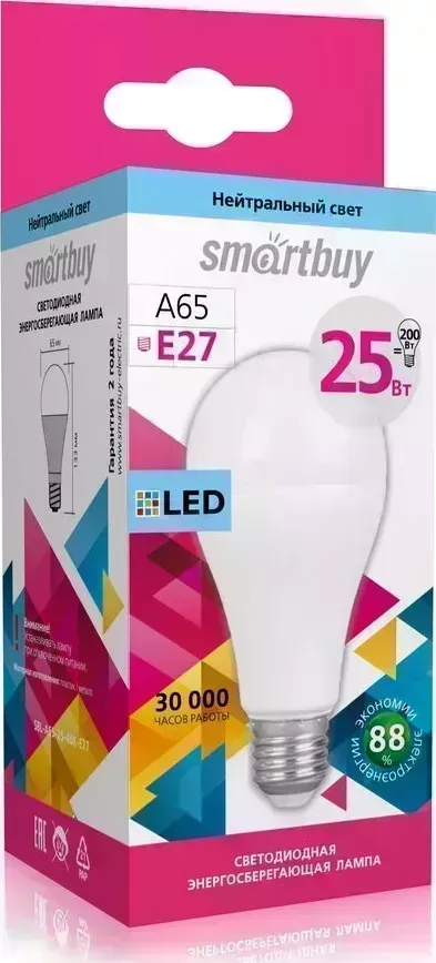 Лампа SMARTBUY (SBL-A65-25-40K-E27) A65-25W00/E27