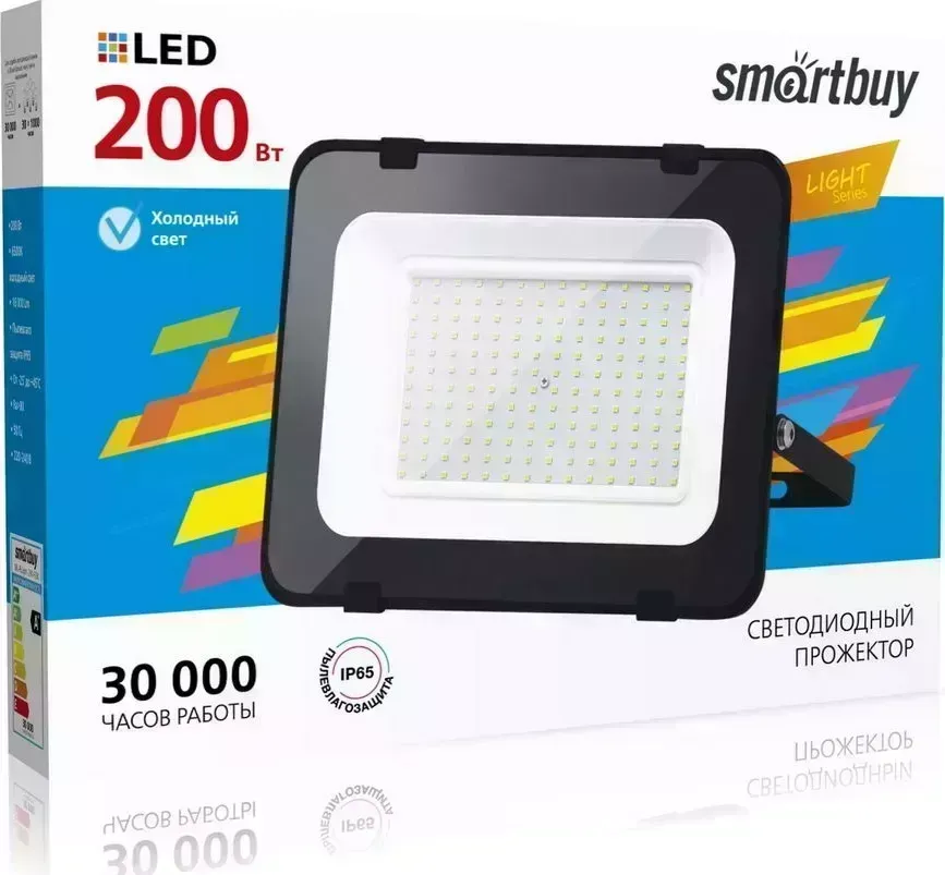 Прожектор SMARTBUY (SBL-FLLight-200-65K) 200W ? черный прожектор прожектор ?