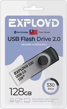 Флеш-накопитель EXPLOYD EX-128GB-530-Black USB флэш-накопитель