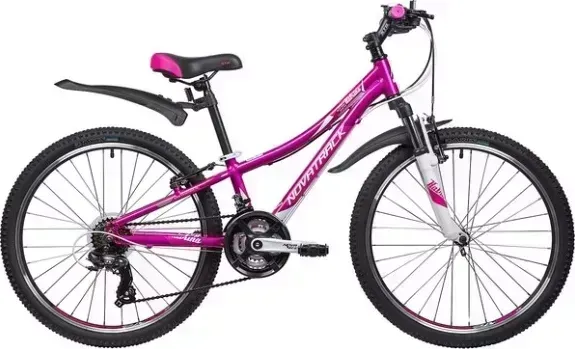 Велосипед NOVATRACK 24AHV.KATRINA.10VL9 24" KATRINA, алюм.рама 10", фиолетовый 133999.