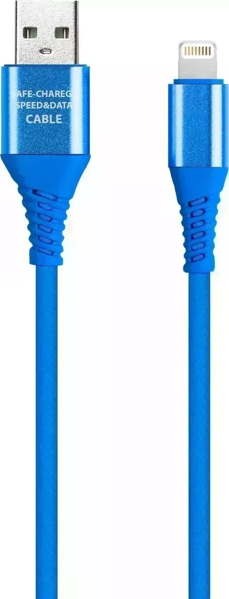 Кабель SMARTBUY (iK-12ERGbox blue) Micro в TPE оплет. Flow3D, 1м - синий