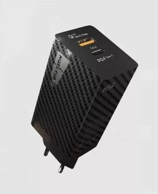 Сетевой адаптер MORE CHOICE (4627151196701) NC76Sа Type-C - 2USB 3.0 GAN PD+QC65W, черный