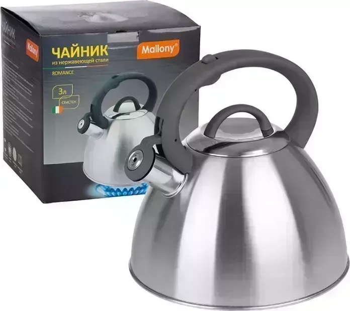 Чайник MALLONY ROMANCE, объем 3 л, из нержавеющей стали , матовый (008640)