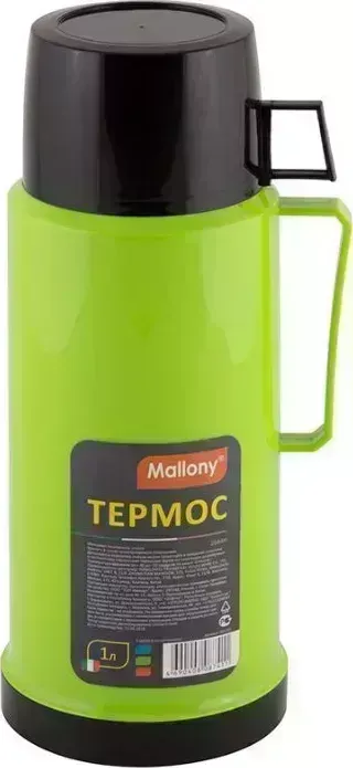 Термос MALLONY в пластиковом корпусе со стеклянной колбой 2644H, 1,0 л. (001721)