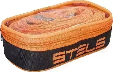 Трос буксировочный STELS 5 тонн, 2 крюка, сумка на молнии, Россия 54381 Тросы буксировочные 5 2