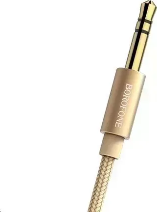 Кабель BOROFONE (6957531080046) BL3 "Audiolink" 3.5mm-3.5mm 1M золотой AUX 1M