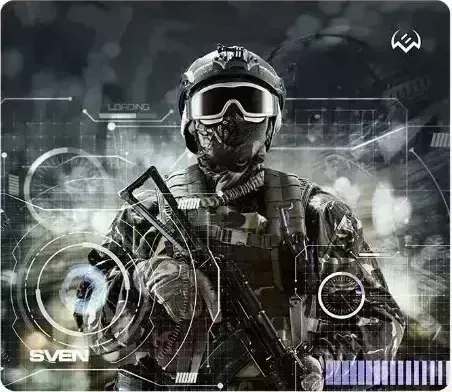Коврик для мыши SVEN MP-G01S Soldier игровой