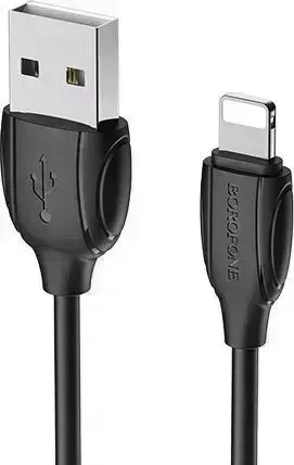 Кабель BOROFONE (6931474701756) BX19 USB-8 Pin 2.4A 1.0m черный