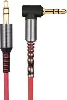 Кабель HOCO (6957531025672) UPA02 3.5mm-3.5mm угловой 1.0m красный