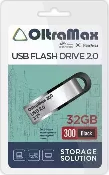 Флеш-накопитель OLTRAMAX OM-32GB-300-Black USB флэш-накопитель