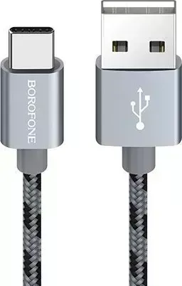 Кабель BOROFONE (6931474703422) BX24 USB (m)-Type-C (m) 1.0м - серый Type-C -