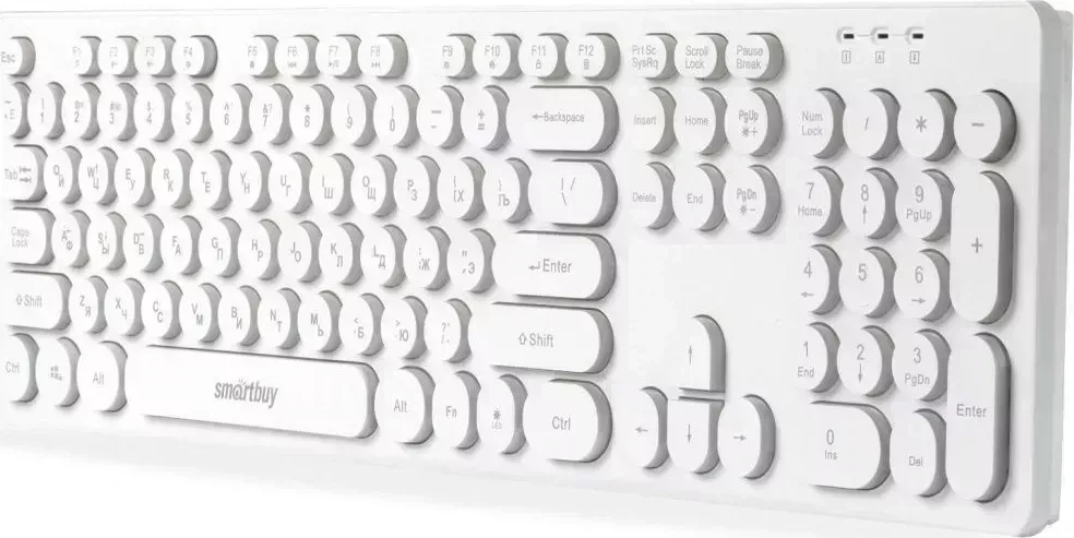 Клавиатура SMARTBUY (SBK-328U-W) ONE 328 USB белая