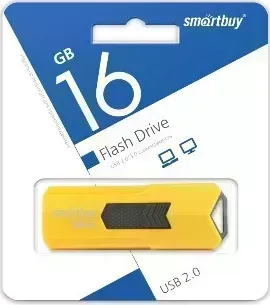 Флеш-накопитель SMARTBUY (SB16GBST-Y) 16GB STREAM YELLOW