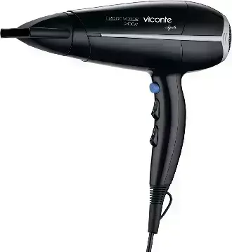 Фен VICONTE VC-3750 черный с серым