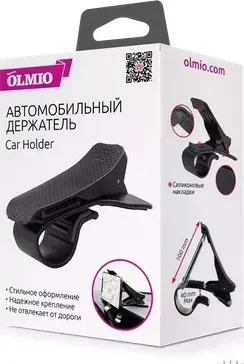 Держатель автомобильный OLMIO телефона, карбон (38694)