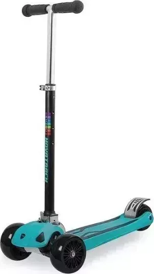 Самокат NOVATRACK 120W.RAINBOW.GBL9 RainBow бирюзовый 135210 самокат