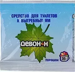 Порошок ЭКУМ Девон-Н 30 г. (для биотуалетов, выгребных ям, удаления запахов и загрязнений) 324233 Биотуалет 30 и