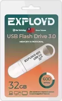 Флеш-накопитель EXPLOYD EX-32GB-600-White USB 3.0 флэш-накопитель