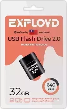 Флеш-накопитель EXPLOYD EX-32GB-640-Black USB флэш-накопитель