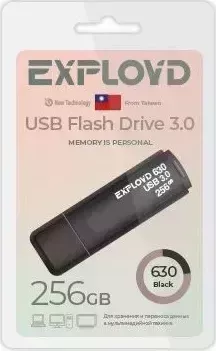 Флеш-накопитель EXPLOYD EX-256GB-630-Black USB 3.0 флэш-накопитель