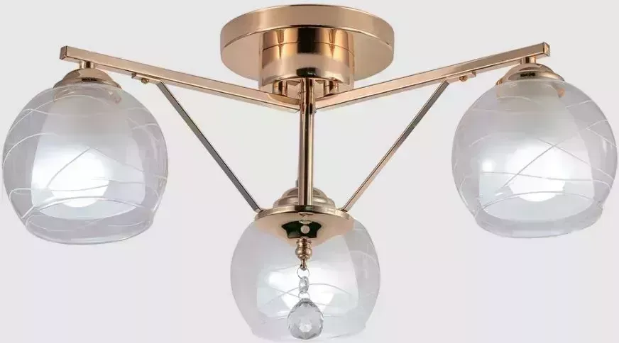 Люстра RITTER 52523 3 Modern 177/3 3хE27, 560х560х270мм, золото, СВЕТИЛЬНИКИ ПОТОЛОЧНЫЕ, ЛЮСТРЫ 3