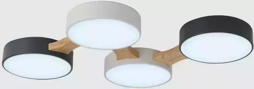 Люстра RITTER 52071 9 сд диммируемая Scandia хайтек 56 Вт, 650х480х50мм, антрацит REV светильник потолочный 9 56