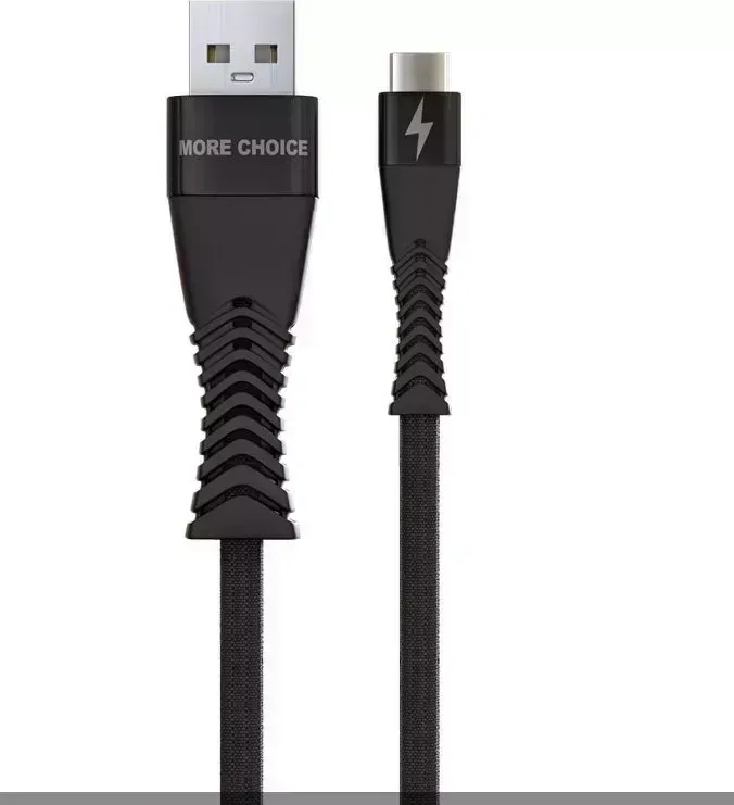 Кабель MORE CHOICE (4627151192246) K41Sa USB (m)-Type-C (m) 3.0А 1.0м - черный