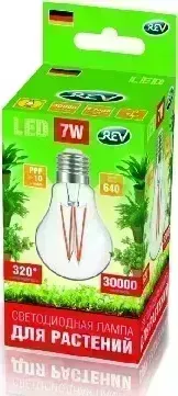 Светильник REV 32416 4 GARDEN для ускорения роста растений А60 E27 7W FILAMENT 575-650Нм светодиодный 4 7W