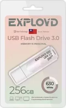 Флеш-накопитель EXPLOYD EX-256GB-630-White USB 3.0 флэш-накопитель