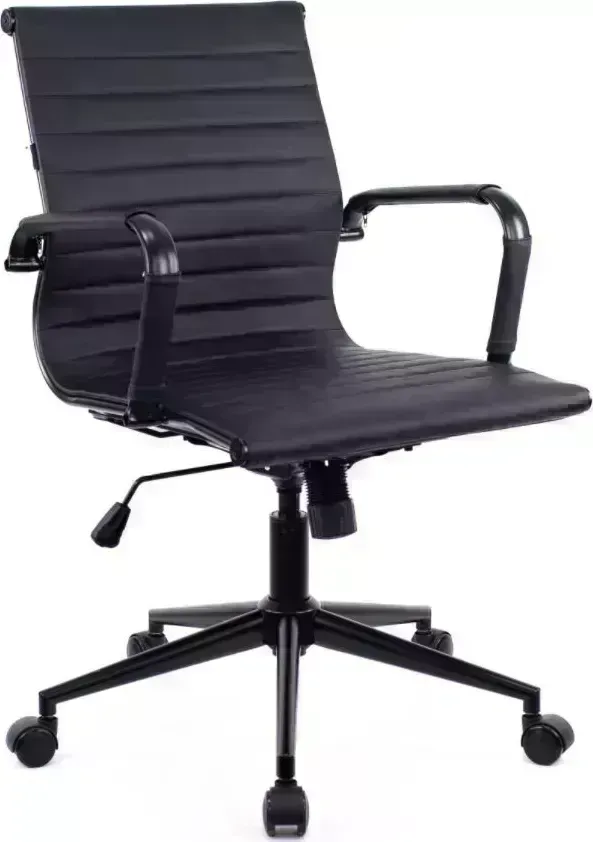 Кресло офисное EVERPROF LEO BLACK T Экокожа Черный компьютерное T