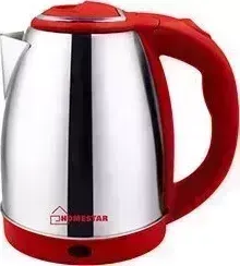 Чайник электрический HOMESTAR HS-1028 (1,8 л) стальной, красный (008200)